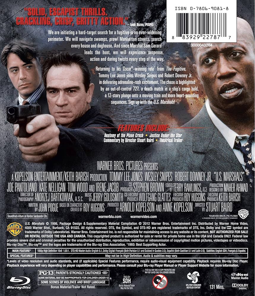 Amazon.com: U.S. Marshals [Blu-ray] : Tommy Lee Jones